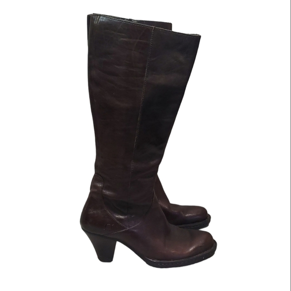 Born Shoes - Born Women Leather Tall Heels Boots shoes s 6